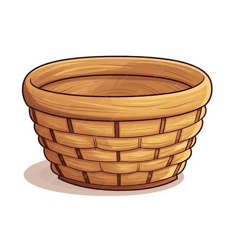 Ilustración de una canastilla tejida a mano con tonos suaves y delicados para bebé