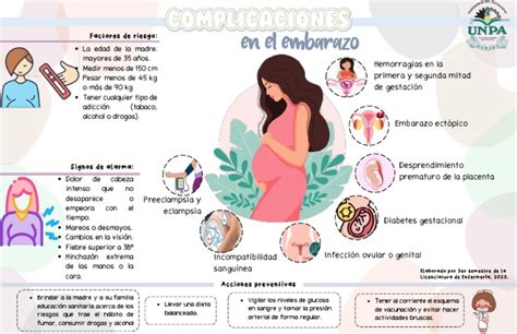 Infografía o esquema sobre las complicaciones del embarazo por enfermedades transmitidas por vectores