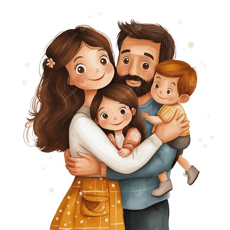 Ilustración de una familia feliz y conectada, representando el vínculo temprano y el bienestar en la etapa perinatal.