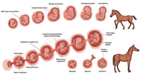 Infografía: Fases del desarrollo fetal equino y aumento de requerimientos nutricionales