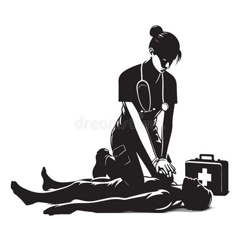 Representación de un profesional sanitario realizando un procedimiento neonatal